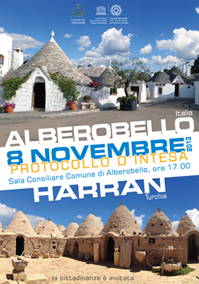Manifesto gemellaggio Alberobello - Harran